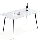 SHARPDO Esstisch aus Sinterstein – 140×80 cm, 4-6 ...