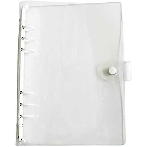 Image of esowemsn A Set of White Diamond Drawing Beads Storage Book DIY Accessories Kit Diamond Drawing Storage Book Binder with Pockets,100pcs Self-Sealing Bags Clear Loose Leaf Organizer (White)