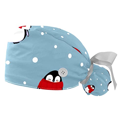 Chapeau bouffant animal d'hiver réglable pour homme et femme, lot de 2