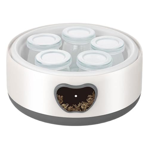 Máquina de fabricante de yogur, fabricante de yogur con control de temperatura | Pequeña máquina fabricante de yogur | Electrodomésticos multifuncionales, accesorios para el hogar para la cocina