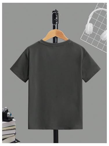 Image of SOLY HUX Boy's Graphic Tees Palm Tree Print Short Sleeve Crew Neck Summer Trendy T-Shirts Clothes for Teen Boys