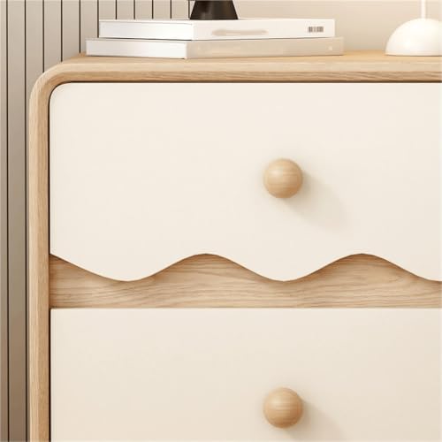 Table de chevet en bois 3 tiroirs meuble compact pour petits espaces - 4