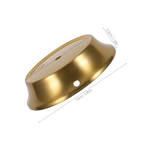 Soporte de lámpara resistente con base redonda dorada para bricolaje 2
