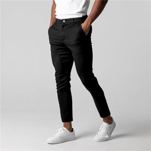 Jogging homme large pantalon de homme coton coupe droite