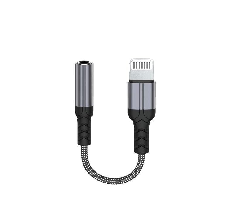 LOVESIDE Light_ing to 3.5mm Port Adapter Support Headphone/Earphone Car Aux Nylone Braide Connector for iPhone 14 13 12 11 X XS XR 8 7 Pro/Plus/Promax/Mini All Model for iPad (Lighting 8-Pin)-image-1