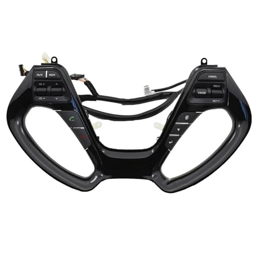 Commutateurs de volant pour Kia Rio 3 K3 bouton noir piano non chauffé