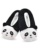 DICUIRD Girl's Animal Slipper Socks, Cartoon Cozy Fleece Indoor Kids Slipper, Fluzzy Warm Bedroom Sh