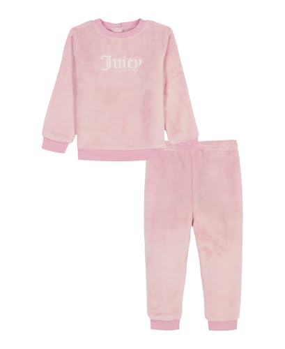 Image of Juicy Couture Baby Girls' 2-piece Sherpa Set, Crewneck Top With Pants