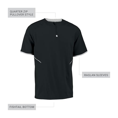 Russell Athletic Men's Short Sleeve Pullover Cage Jacket - Lightweight Sports Outerwear3