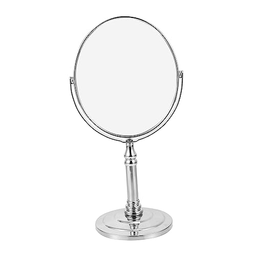 VICASKY 1pc Espejo de Maquillaje Giratorio Doble Cara