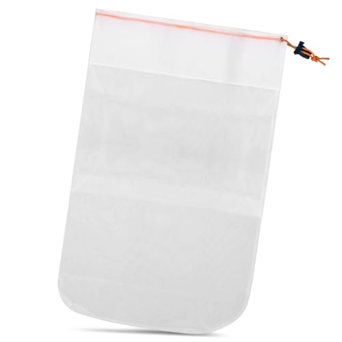 Hasanbar Schmutzbeutel, ultrafeiner Vulkanbeutel, Ersatz für Hammerkopf HH1506COMP ultrafeine Schwimmbad-Reinigungsbeutel, 71,1 cm, Blatt-Poolreiniger, 100 Mikron, feinmaschiger Beutel, mit Klammer,