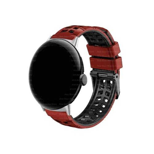 [ANGIRSFPO] \tgVRXgbv Google Pixel Watch 3 45mm ɃtBbg ʋC̍X|[coh Pixel 3 45mm ɃtBbg Xgoh uXbg ANZT[(Silver red blac