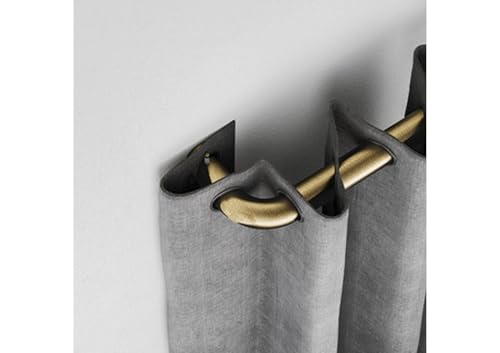 25-28mm Room Darkening Extendable Curtain Pole - Antique Brass, 170-300cm