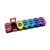 EZY DOSE Weekly (7-Day) Daily Pill Planner, Medicine Case, Vitamin Organizer Container, Waterproof Locking Compartments to Secure Prescription Medication and Prevent Accidental Spilling, Rainbow