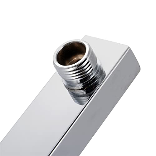 Justjunmin 57Cm Waterfall Shower Heads Shower Arm Copper Chrome Wall Mounted Square Shower Extension Arm For Rain Shower Head Shower Arm #TOP4