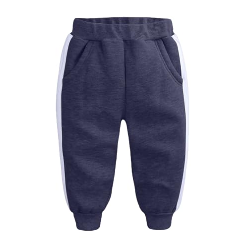 Little Boys Hiking Pants Elastic Waist Athletic Jogger Track Sweatpants Casual Workout Trousers Fall Winter Open Bottoms2