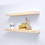 Homeforia Estantes flotantes rústicos de granja,