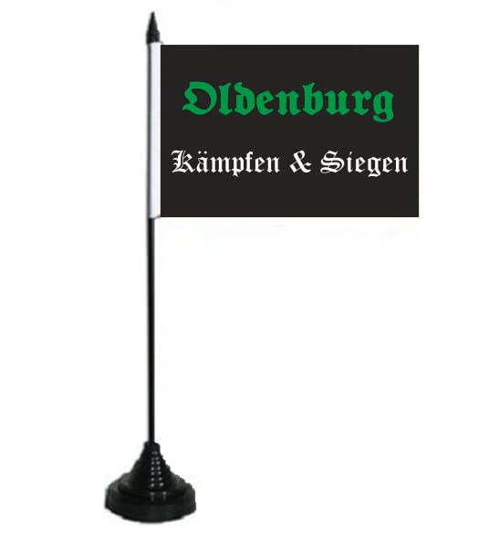 U24 Tischflagge Hameln - 10x15 Cm Fahne Mit Schwarzem Kunststoffsockel