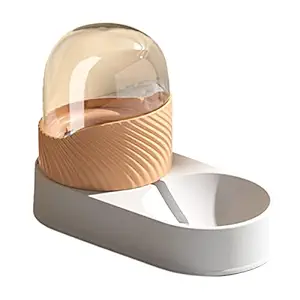 Indy Mall Automatic Pets Food Dispenser Dog CAT Feeder Waterer AUTO Dish Bowl Drinking White Water Feeder