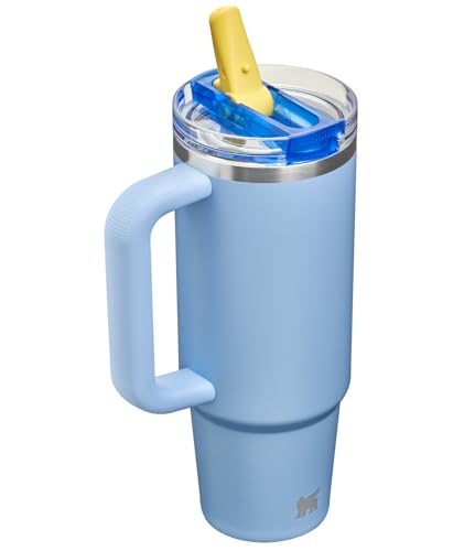 Image of STANLEY Quencher ProTour Flip Straw Tumbler with Leakproof Lid 30 oz | Built-in Straw and Handle | Cup Holder Compatible for Travel | insulated Stainless Steel Cup | BPA-Free | Cornflower Admiral Blue