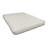 Farmhouse fresh natural futon mattress 60 x 80 size 9 medium firm construction with cotton foam and convoluted foam natural colored fabric spot clean only  urban country home decor