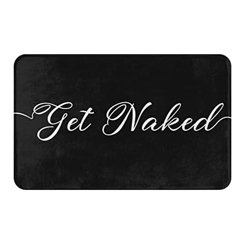 Get Naked Cute Bathroom Rugs Non Slip Soft Absorbent Bath Mat, Washable Floor Rug Carpets Indoor Floor Bath Mats Decoration for Living Room 31.5X19.5 inch Cover
