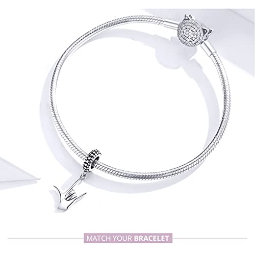 Colgante de plata de ley 925 maciza con diseño detallado de los cuernos rock 6