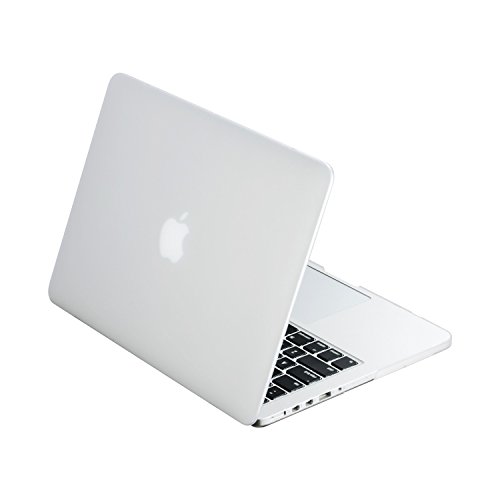 TOP CASE - Classic Series Rubberized Hard Case Compatible Apple MacBook Pro 13.3-Inch with Retina Display A1425/A1502 - Clear