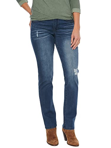 Image of Democracy Women's Petite Ab Solution Straight Leg Jean