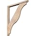 Ekena Millwork BKT0402X32X38FST01SDF Funston Traditional Smooth Bracket w/Offset Brace, Douglas Fir