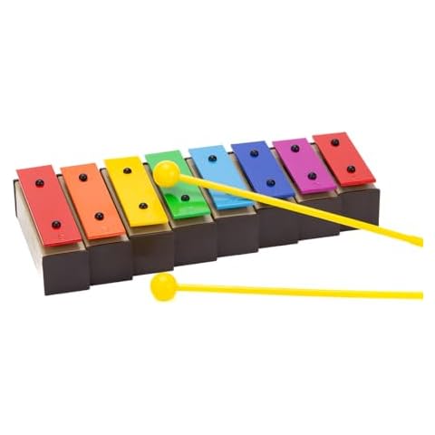 CeleMoon 8 Notes Xylophone Glockenspiel for Kids and Toddlers, Colorful Resonator Bells with Great Sounds, Educational Preschool Music Learning for Children Cover