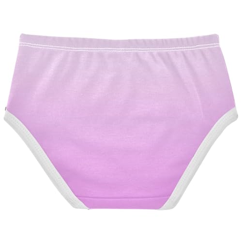 Joisal Cotton Girls Underwear Toddlers Magnolia Lavender Magenta Gradient Cute Panties Girl Flower Kids Undies Briefs 2t2