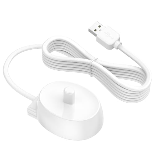 Image of Charger for Oral B iO Series 2 3 4 5 6, Pro 300 400 500 1000 3000 5000,Genius, Smart 360 2000 Electric Toothbrush Charger Base Model 3757, Inductive Charging Base Waterproof Power Cord