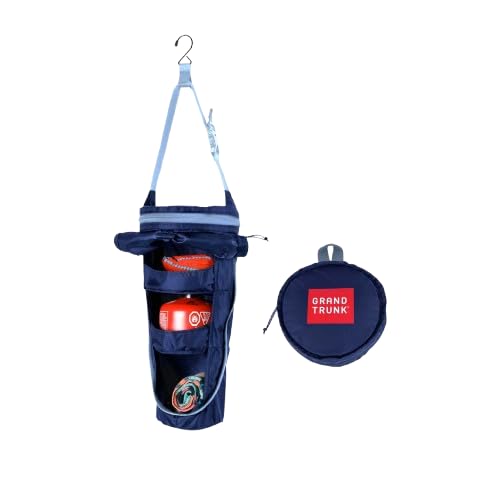 GRAND TRUNK Adventure Shelf Small – 7L Compressible Hanging Organizer for Camping, Travel & Basecamp – Flat Pack Storage System with Buckle/Hook Hanging – Ripstop Nylon