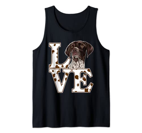 I Love My German Kurzhaar Pointer Hund Fell Mama Tank Top
