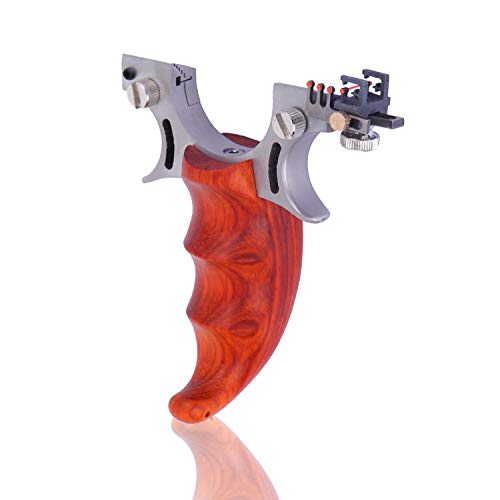 BueRallan Professional Stainless Steel Hunting Slingshot with Easy Carry Magnetic Pouch Set Outdoor Slingshot for Adult and Kids (01)