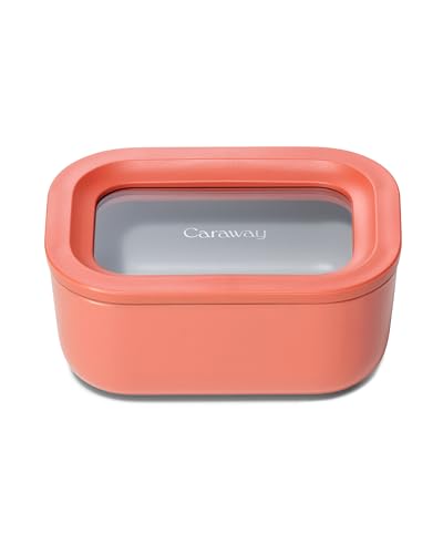 Caraway Mini recipiente rectangular con tapa, color perracota