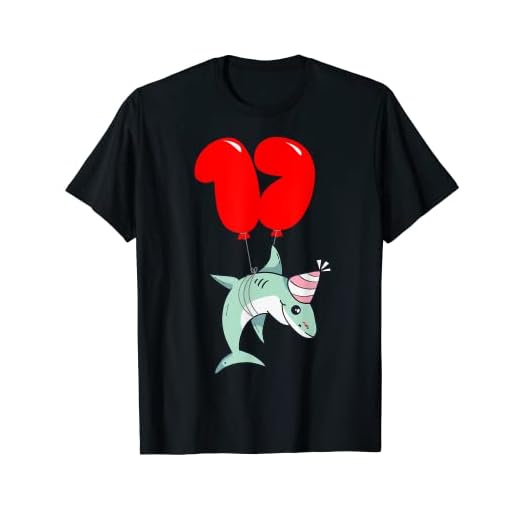 Lindo tiburón - 17 Cumpleaños - Fiesta De Globos Camiseta