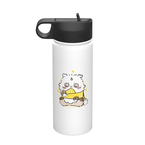 ステンレスカップ ちいかわ あのこ コーヒーカップ 車用 タンブラー かわいい 大容量 保温 保冷 真空断熱 蓋付き 水筒 ウォーターボトル 取っ手付き 持ち運びやすい スポーツ アウトドア オフィス 家庭用 車用 男女兼用 誕生日プレゼント 500ml