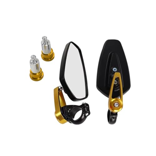 Rétroviseur moto de guidon 22mm aluminium or universel