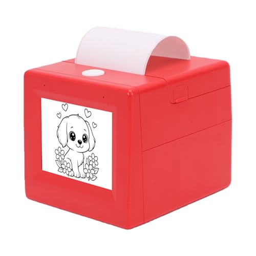 Image of Eujgoov AI Voice Control Inkless Sticker Printer Portable Thermal Printer with 2.8 Inch Display WiFi APP Support for Home School Office Craft