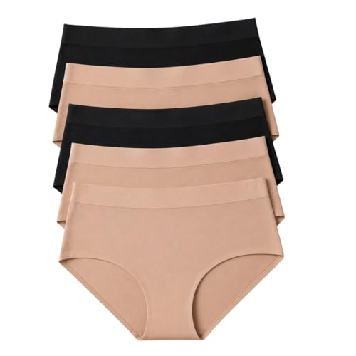 Image of 5Pk Seamless Brief - Black And Sand