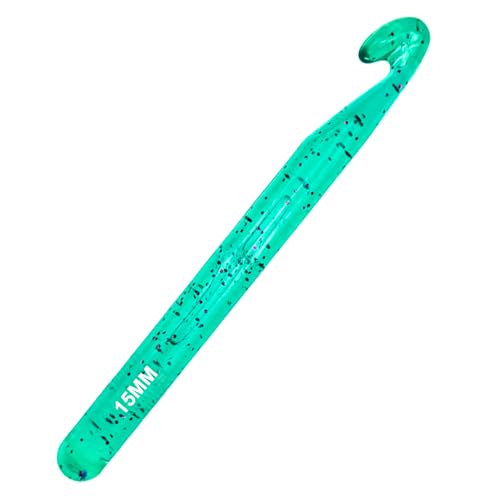 Agujas de ganchillo de 15 mm para manos artríticas Hobekoee: crochet sin dolor con hilo grueso