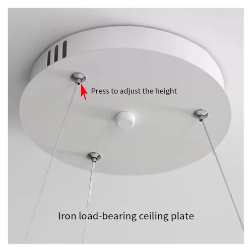 Lustre circulaire LED dimmable avec télécommande pour salle à manger moderne - 6