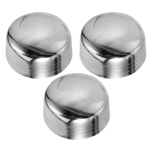 IMIKEYA Tapas de Acero Inoxidable para Cocteleras 350ml, Juego de 3 Tapas de Repuesto para Vasos Mezcladores, Cubiertas Compactas y Resistentes para Uso en Barras y Fiestas