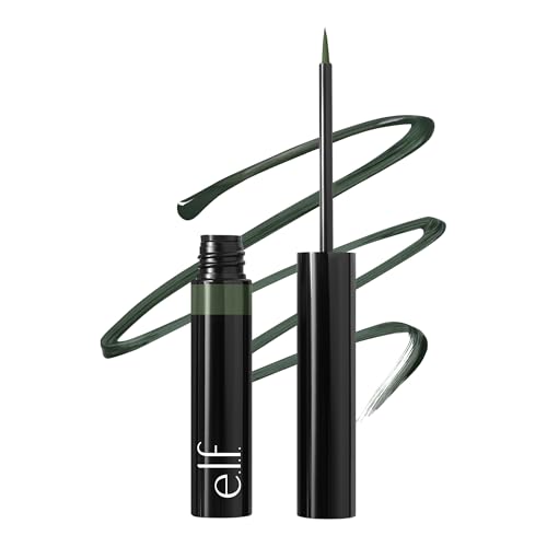 e.l.f. H2O Proof Inkwell Eyeliner Pen, High-pigment, Waterproof Liquid Eyeliner, Delivers A Matte Finish, Vegan & Cruelty-free, Dark Envy