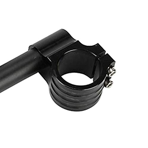 Image of Universal 41mm CNC Fork Clip-ons Handle Grip Handlebar for Motorcycle Black