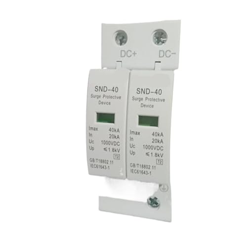 Protector contra sobretensiones CC 1000V 500V pararrayos 2P 40KA para fuente de alimentación