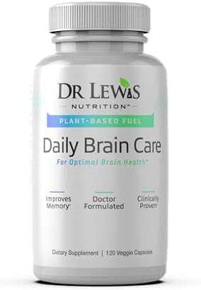 Daily Brain Care, Brain Booster Supplement, Brain Supplements for Memory and Focus, Memory Supplement for Brain Health, W/BiAloe, Natural Vanilla Flavor, 120 Capsules Daily Brain Care, Brain Booster Supplement, Brain Supplements for Memory and Focus, Memory Supplement for Brain Health, W/BiAloe, Natural Vanilla Flavor, 120 Capsules