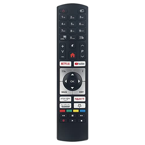 Replacement Remote Control RC4518P Fit for TELEFUNKEN Nordmende TBC salora TV, Black
